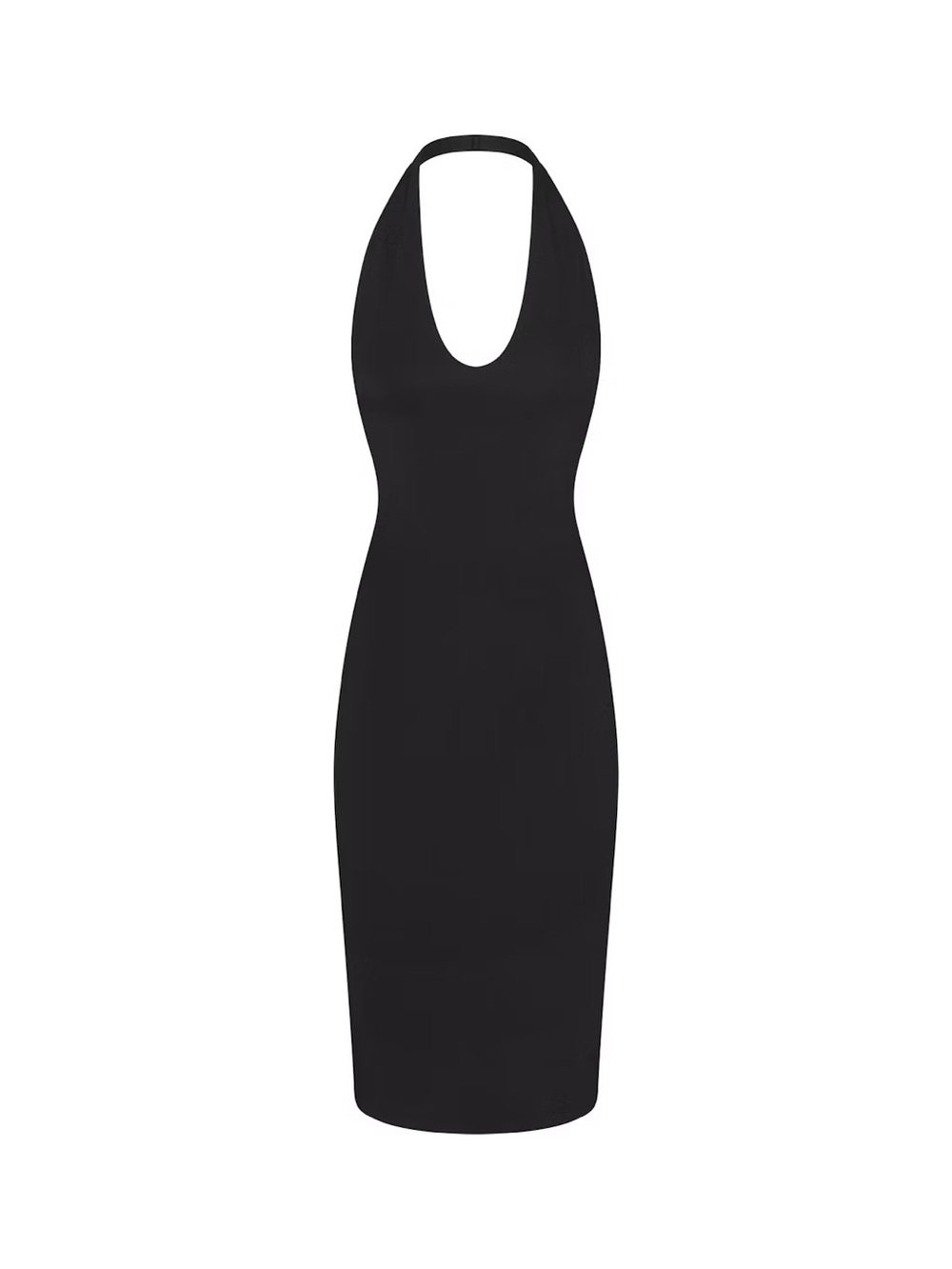 SKIMS Smooth Plunge Midi Halter Dress - Picture 6 of 7